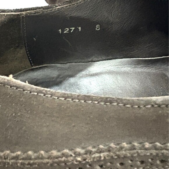 PRADA Authentic Brown Suede Derby Moro Dress Lace Shoes Wingtip Designer Sz 8 main image 8